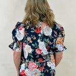 Blooming Grace Floral Top - Black - Jessi Jayne Boutique