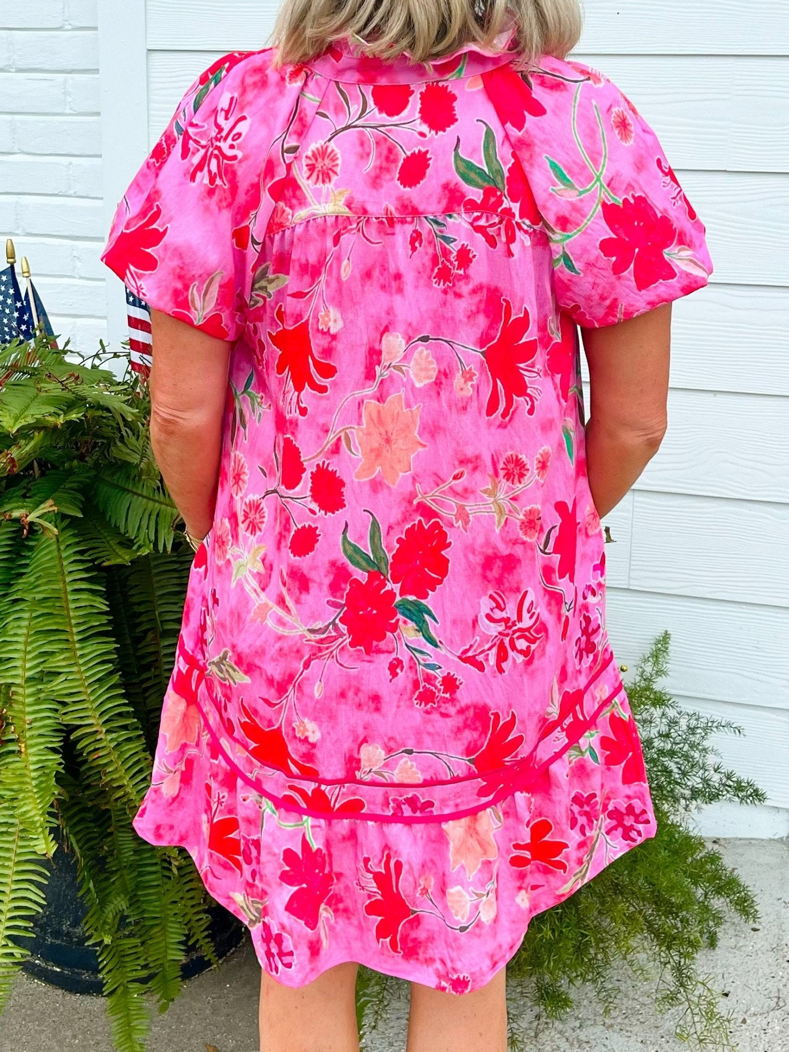 Pink Garden Party Dress - Jessi Jayne Boutique