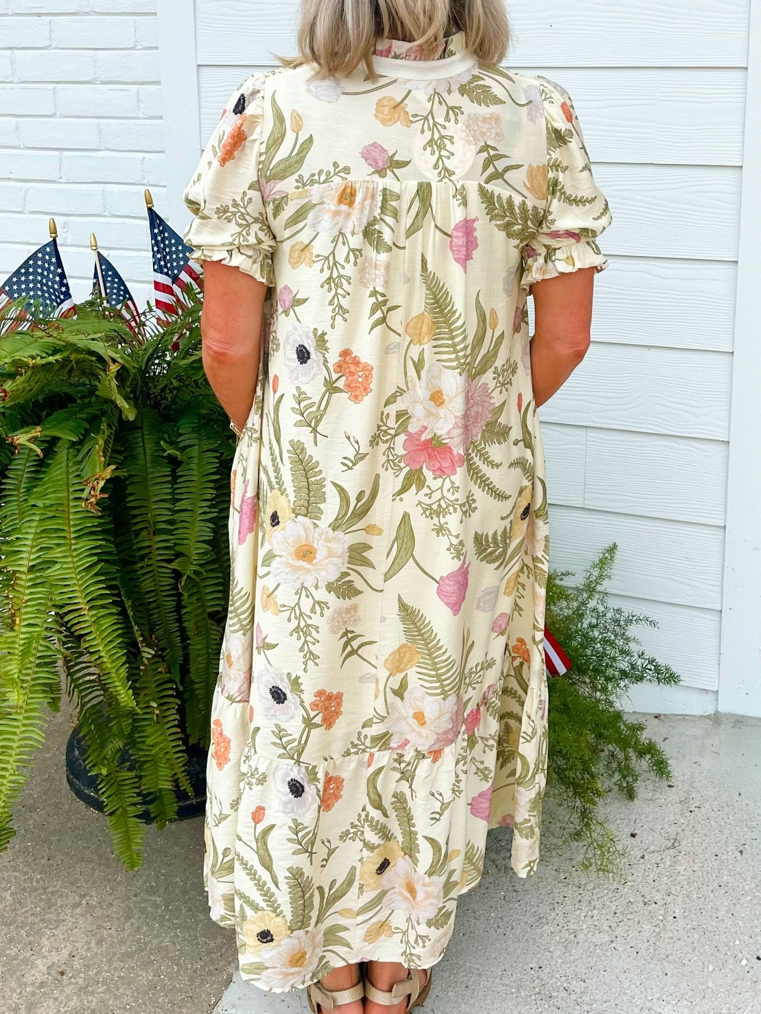 Sage Meadow Midi Dress - Jessi Jayne Boutique