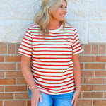 Sugar and Spice Stripe Tee - Jessi Jayne Boutique