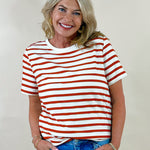 Sugar and Spice Stripe Tee - Jessi Jayne Boutique