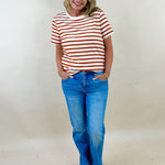 Sugar and Spice Stripe Tee - Jessi Jayne Boutique