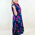 Midnight Bloom Ruffle Dress - Jessi Jayne Boutique