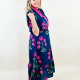 Midnight Bloom Ruffle Dress - Jessi Jayne Boutique