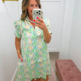 Mint Julep Piped Mini Dress