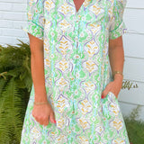 Mint Julep Piped Mini Dress