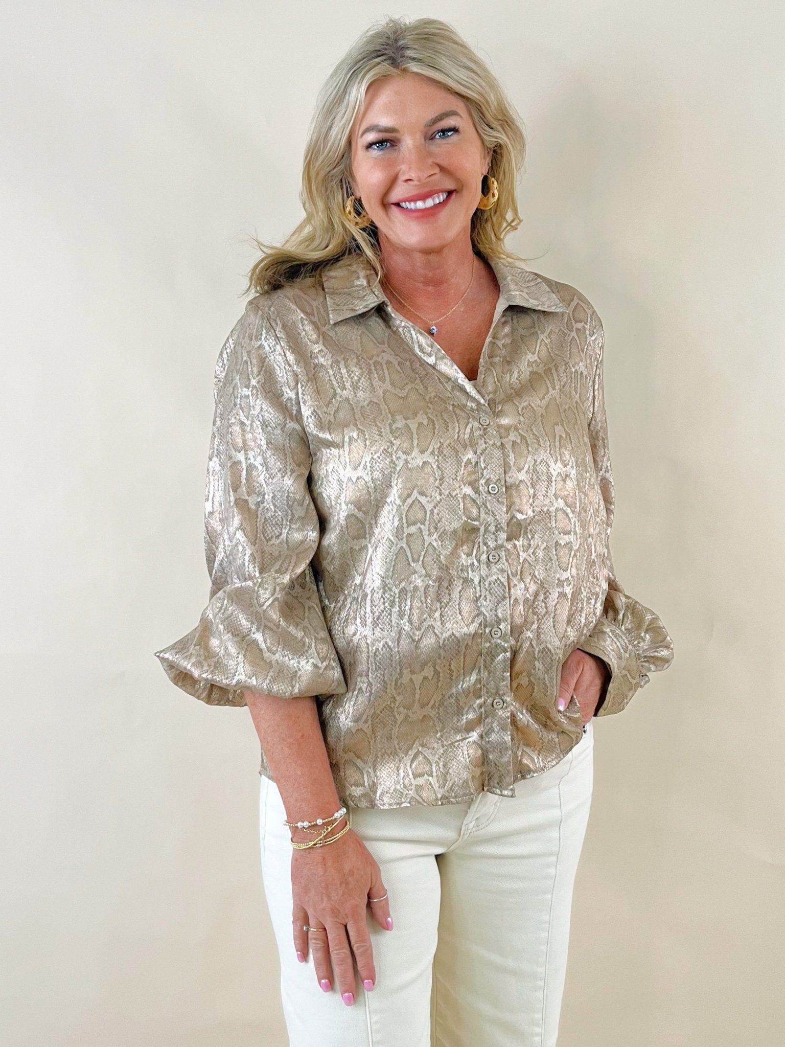 Desert Viper Blouse - Jessi Jayne Boutique