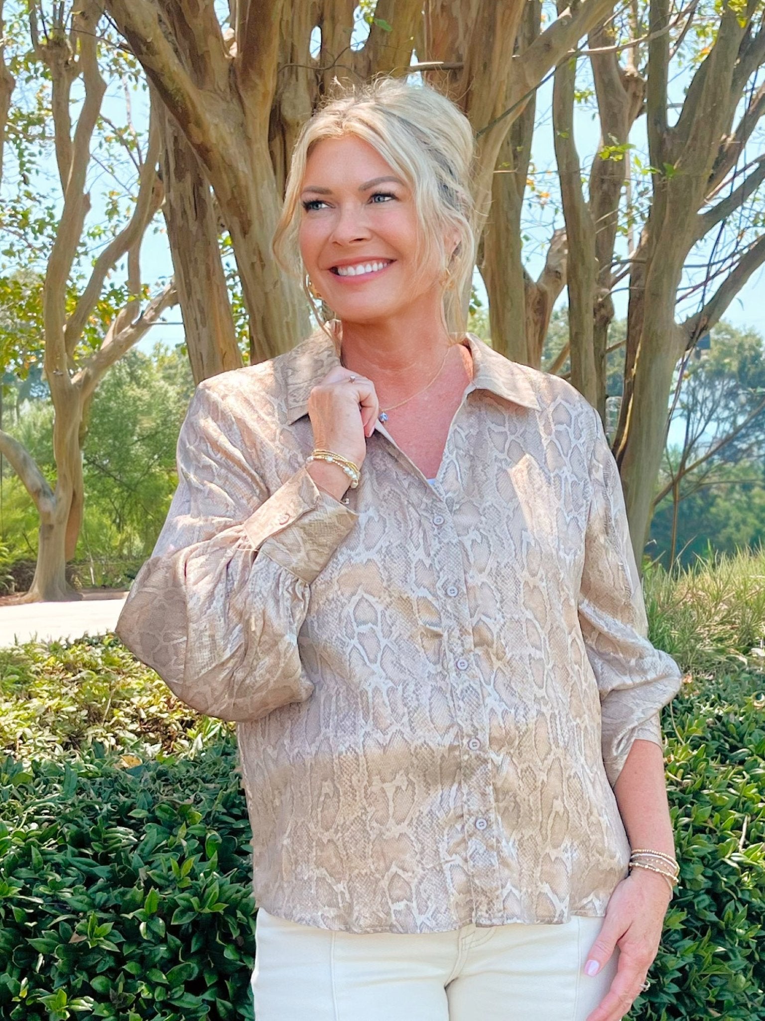 Desert Viper Blouse - Jessi Jayne Boutique
