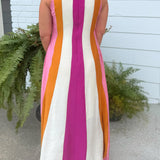 Candy Stripe Maxi Dress