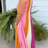 Candy Stripe Maxi Dress