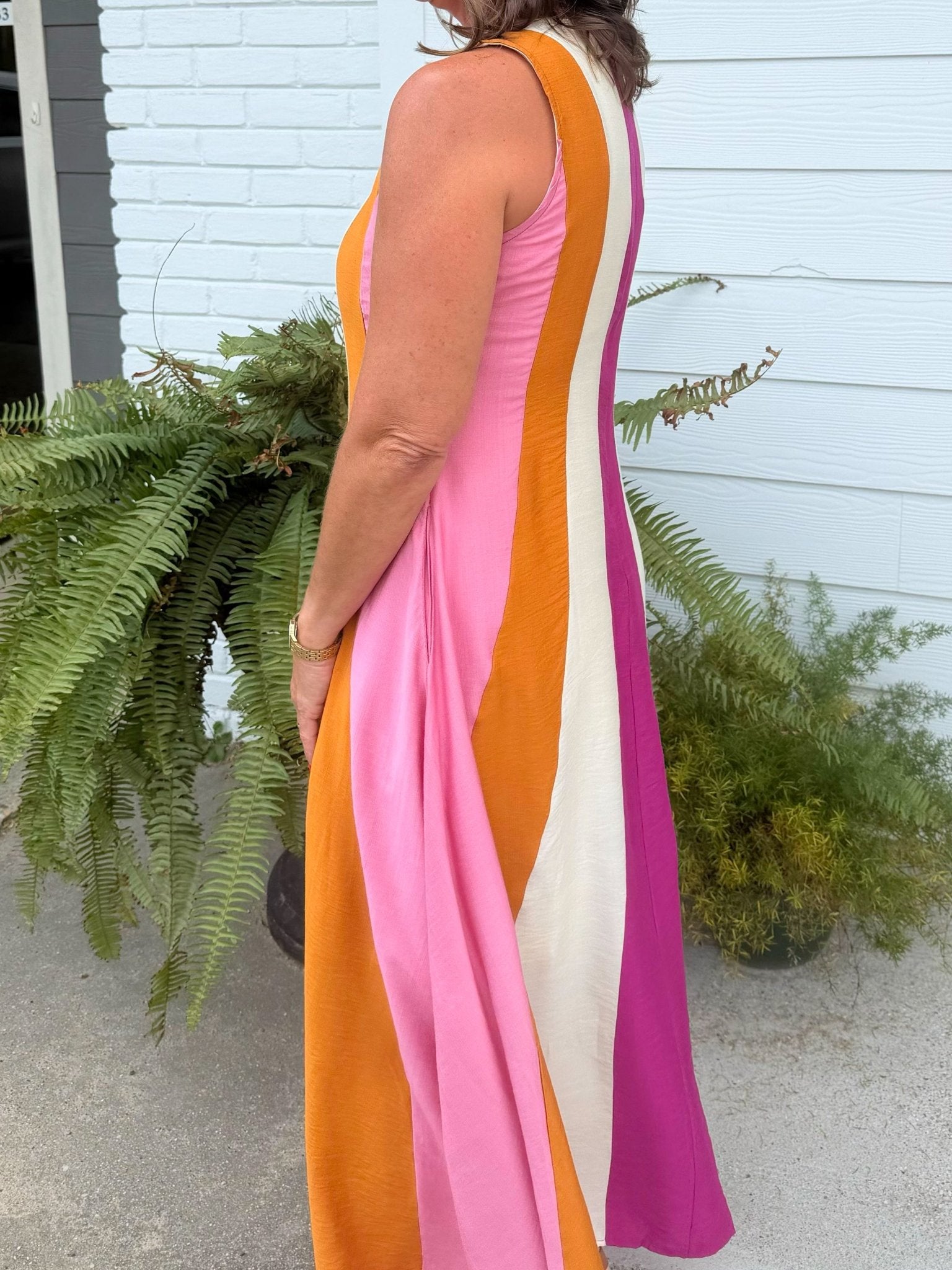 Candy Stripe Maxi Dress - Jessi Jayne Boutique