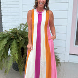 Candy Stripe Maxi Dress