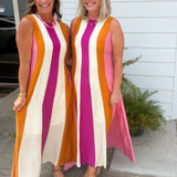 Candy Stripe Maxi Dress