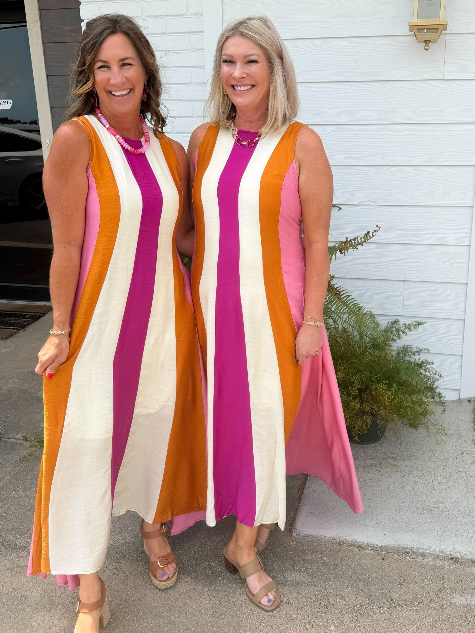 Candy Stripe Maxi Dress - Jessi Jayne Boutique
