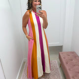 Candy Stripe Maxi Dress