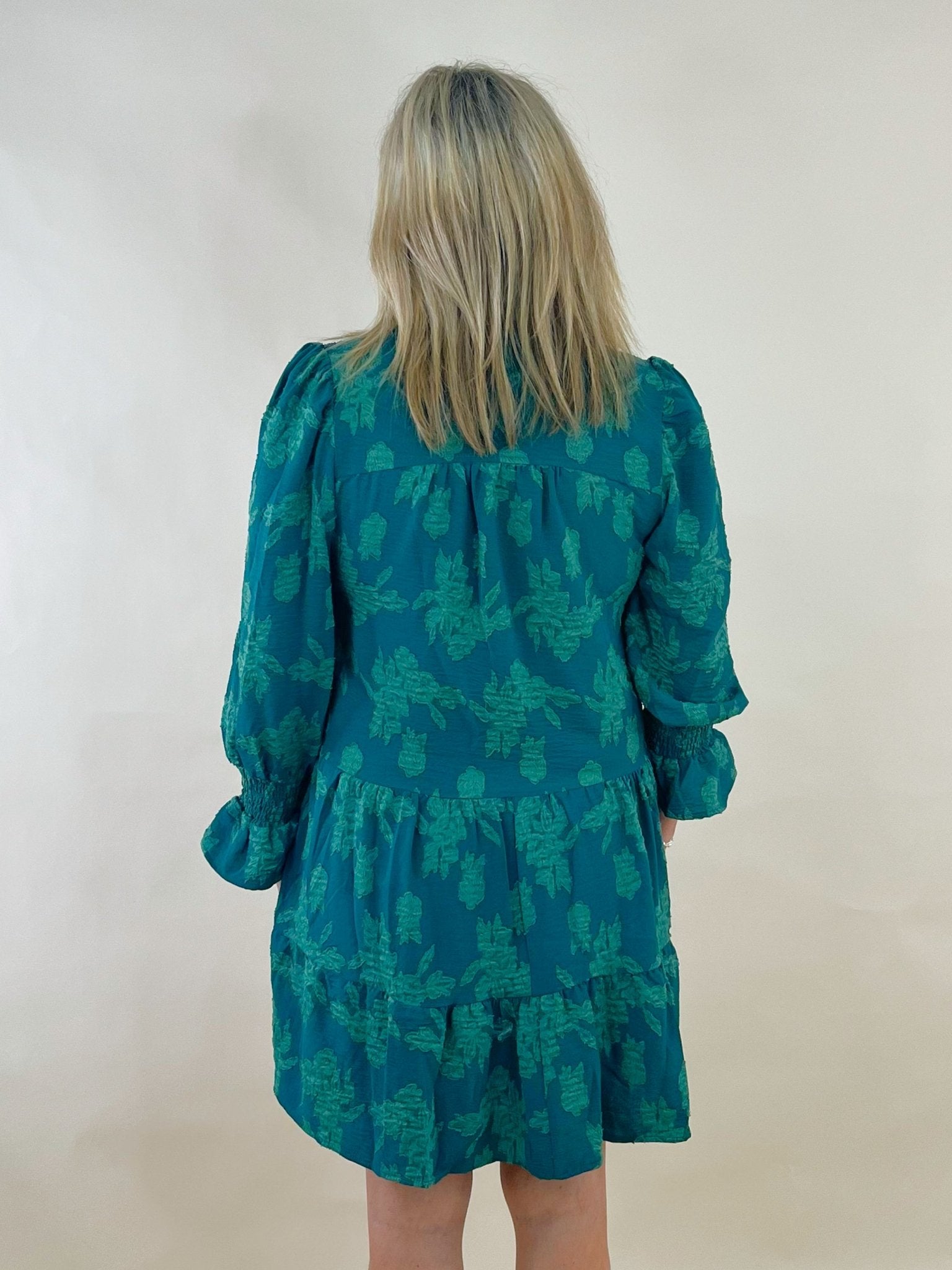 Wildflower Whisper Textured Tiered Dress - Jessi Jayne Boutique