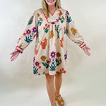 Meadow Muse Embroidered Mini Dress - Jessi Jayne Boutique