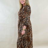 Savanna Stroll Zip Midi Dress - Jessi Jayne Boutique