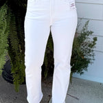 Risen Coastal Classic White Cropped Jeans - Jessi Jayne Boutique
