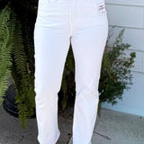 Risen Coastal Classic White Cropped Jeans - Jessi Jayne Boutique