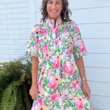 Garden Romance Floral Dress - Jessi Jayne Boutique