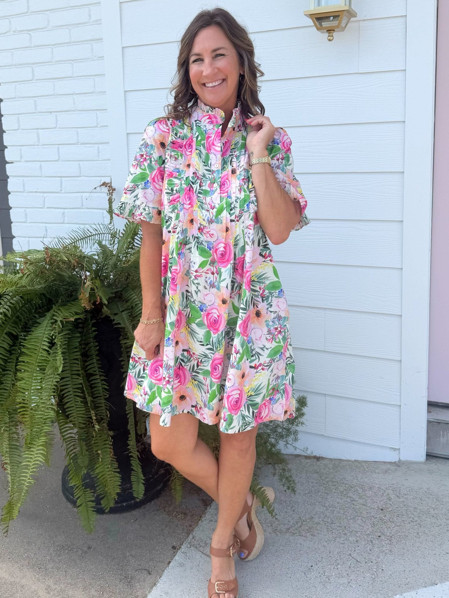 Garden Romance Floral Dress - Jessi Jayne Boutique