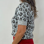 Savannah Leopard Knit Top - Jessi Jayne Boutique