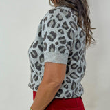 Savannah Leopard Knit Top - Jessi Jayne Boutique
