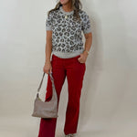 Crimson Ankle Flare Utility Pants - Jessi Jayne Boutique
