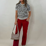 Crimson Ankle Flare Utility Pants - Jessi Jayne Boutique