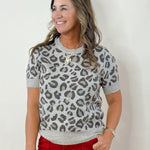 Savannah Leopard Knit Top - Jessi Jayne Boutique