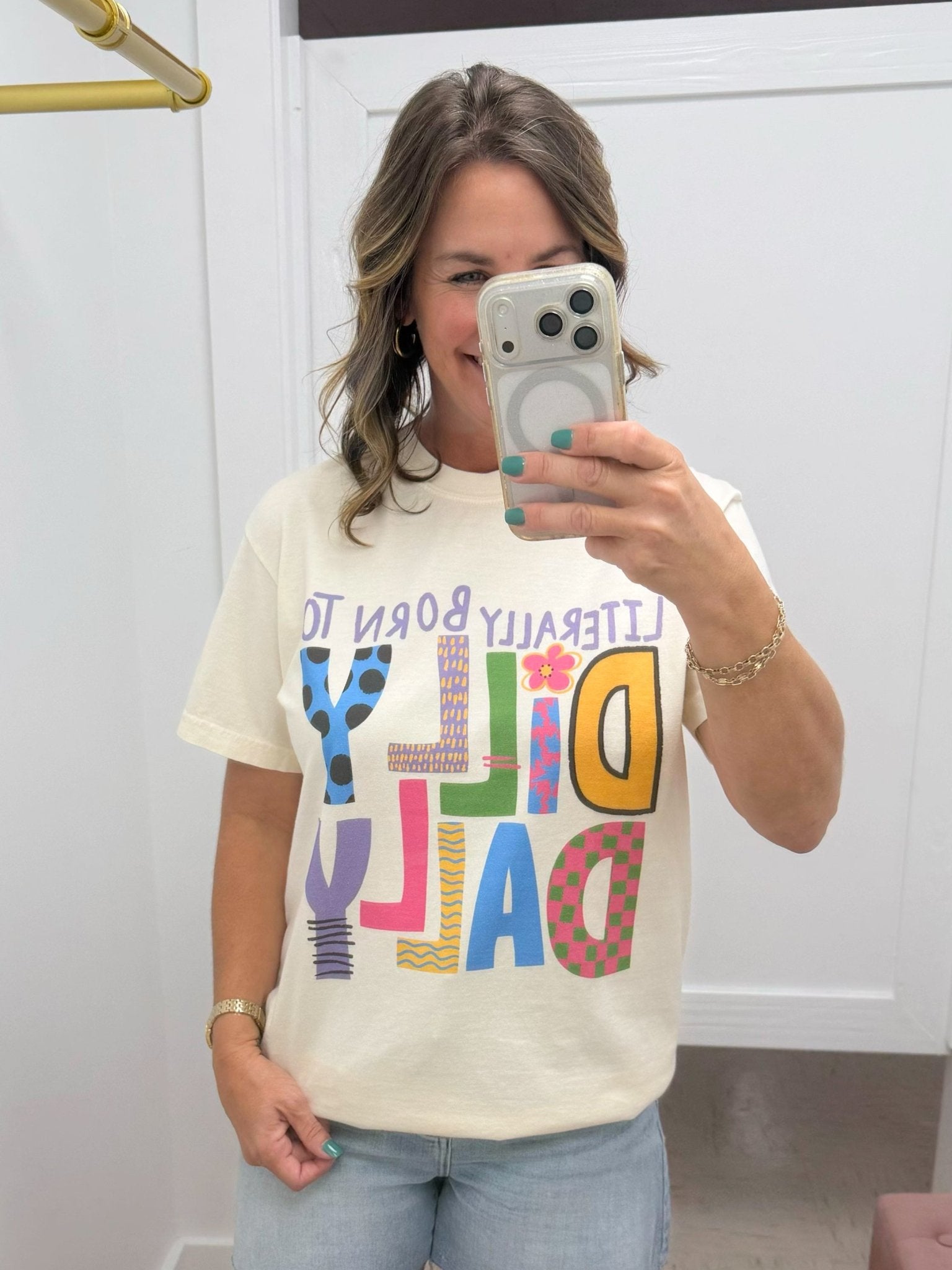 Literally Born to Dilly Dally Graphic Tee - Jessi Jayne Boutique