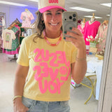 Jesus Loves You Puff Print Cropped Tee