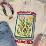 Mahjongin' With Mahgirls Floral Tile Graphic Tee - Jessi Jayne Boutique