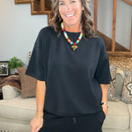 Coastline Comfort Shorts Set Black - Jessi Jayne Boutique
