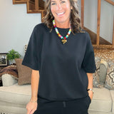 Coastline Comfort Shorts Set Black - Jessi Jayne Boutique