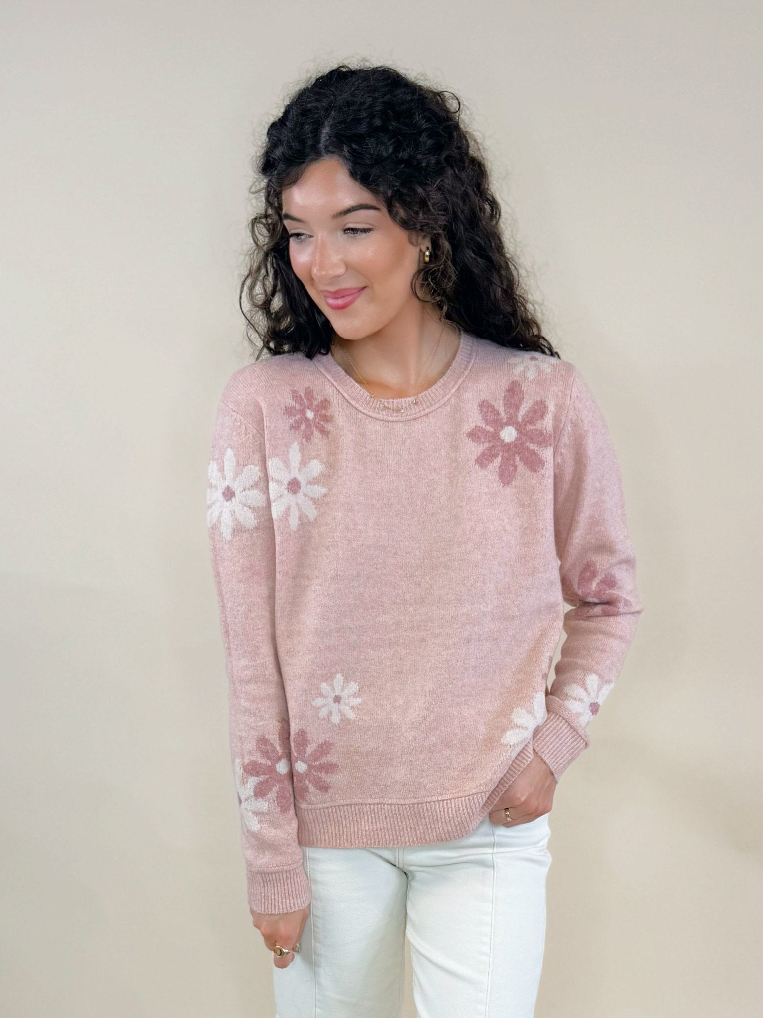 Daisy Bloom Sweater - Jessi Jayne Boutique