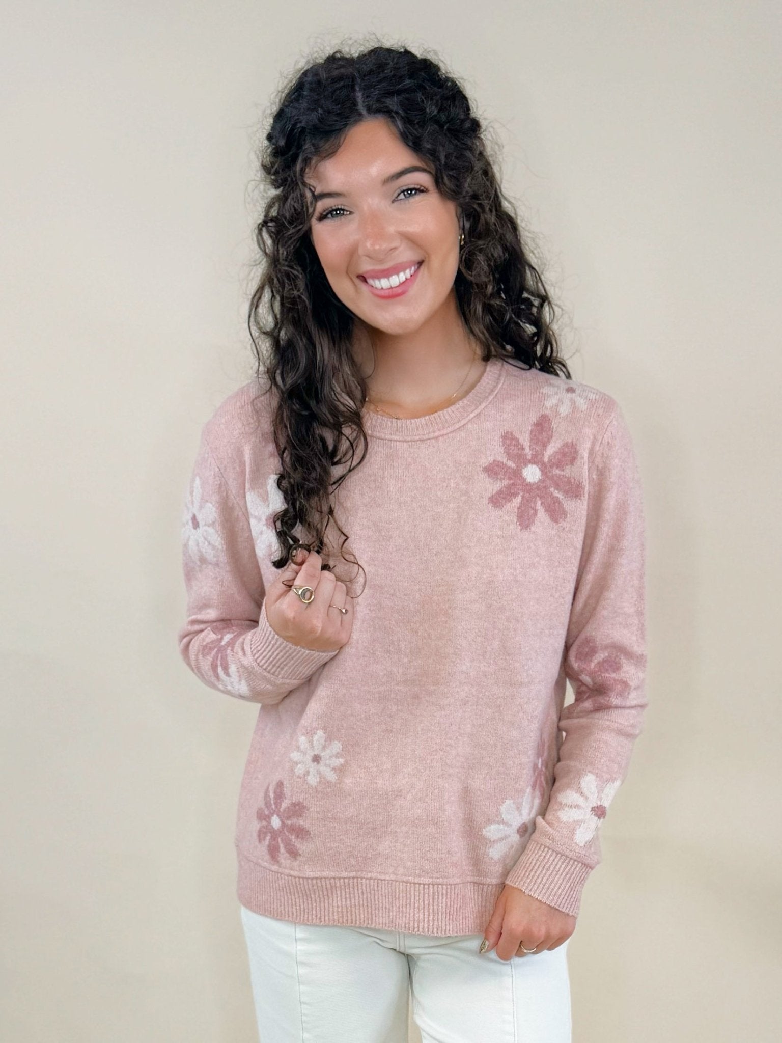 Daisy Bloom Sweater - Jessi Jayne Boutique