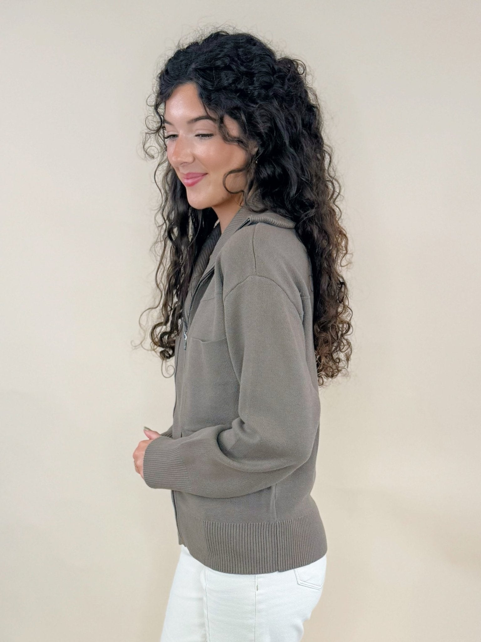 Utility Zip Cardigan - Jessi Jayne Boutique