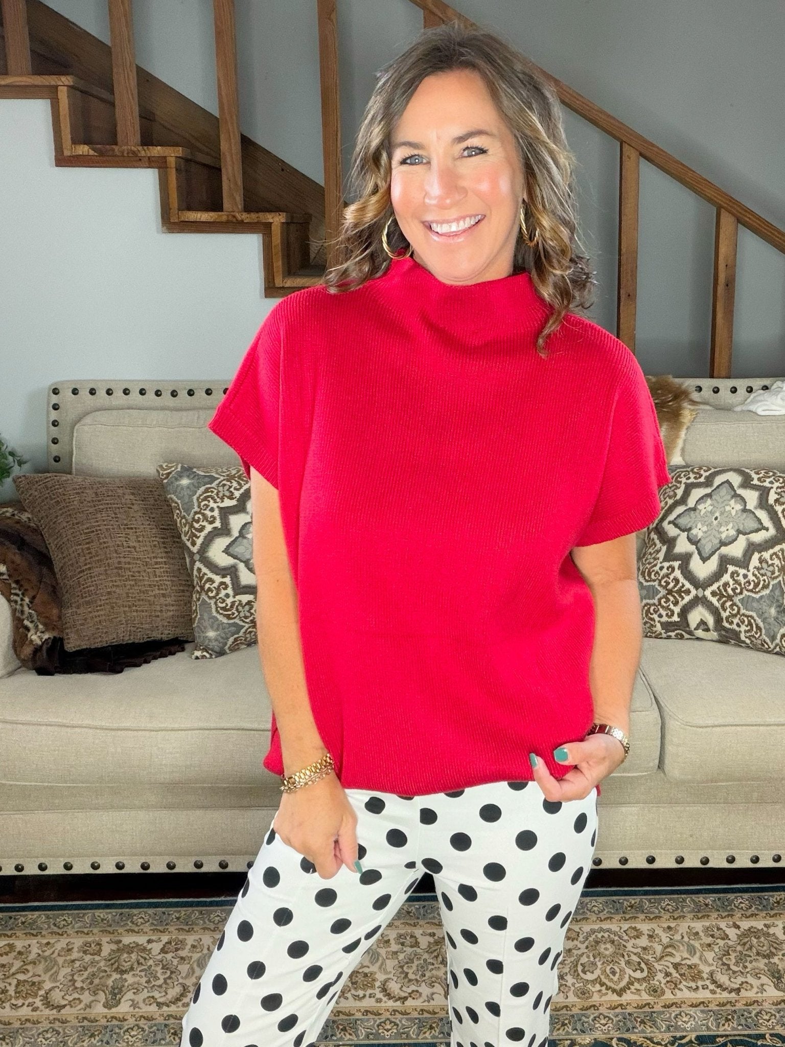 Spot On Polka Dot Crop Pants - Jessi Jayne Boutique