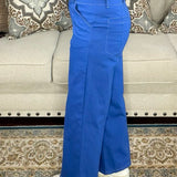 Main Character Wide Leg Crop Pants Blue