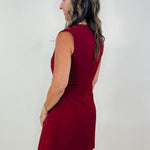 Regal Charm Sleeveless Button Front Dress - Jessi Jayne Boutique