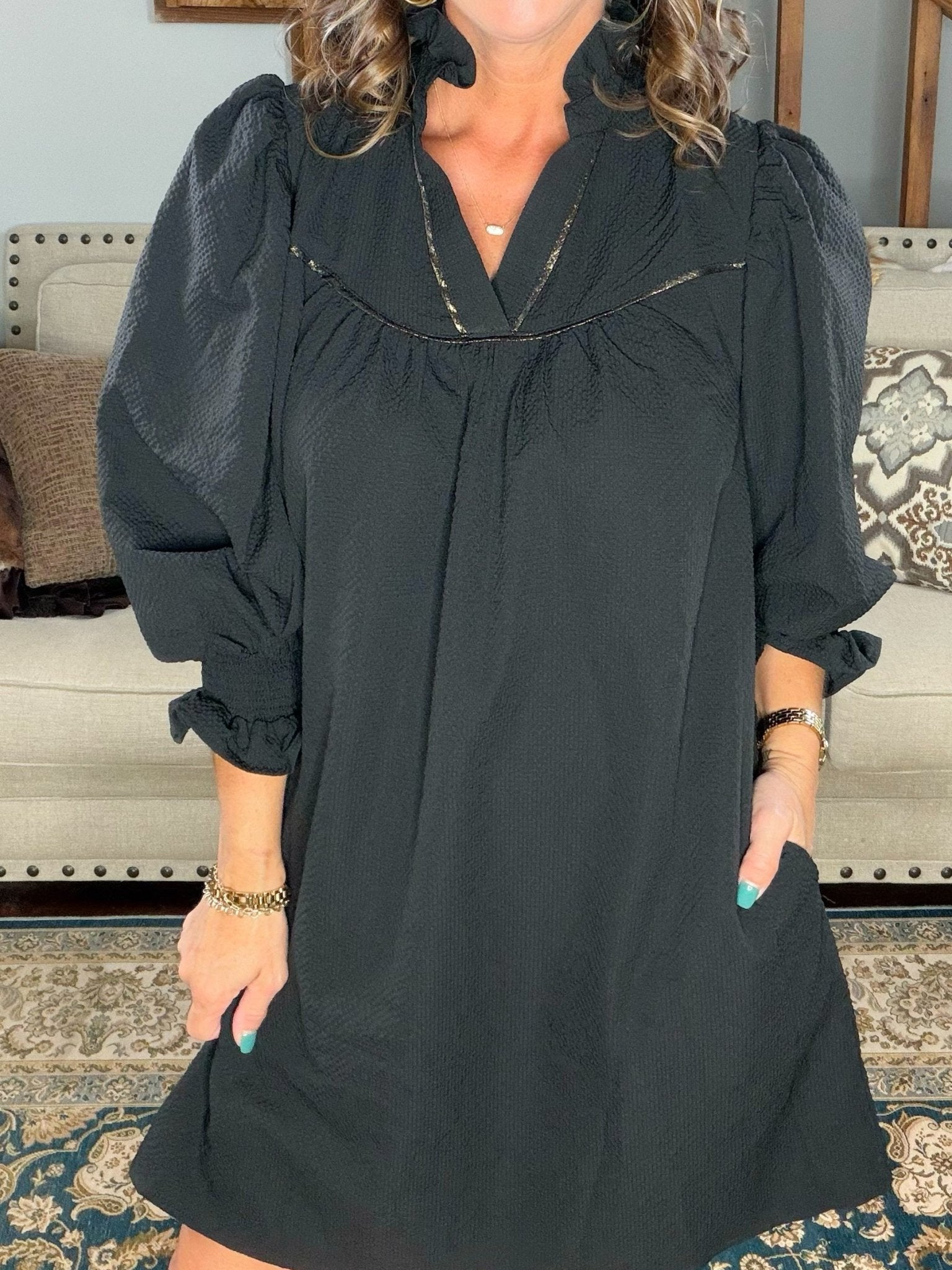 Midnight Grace Mini Dress - Jessi Jayne Boutique