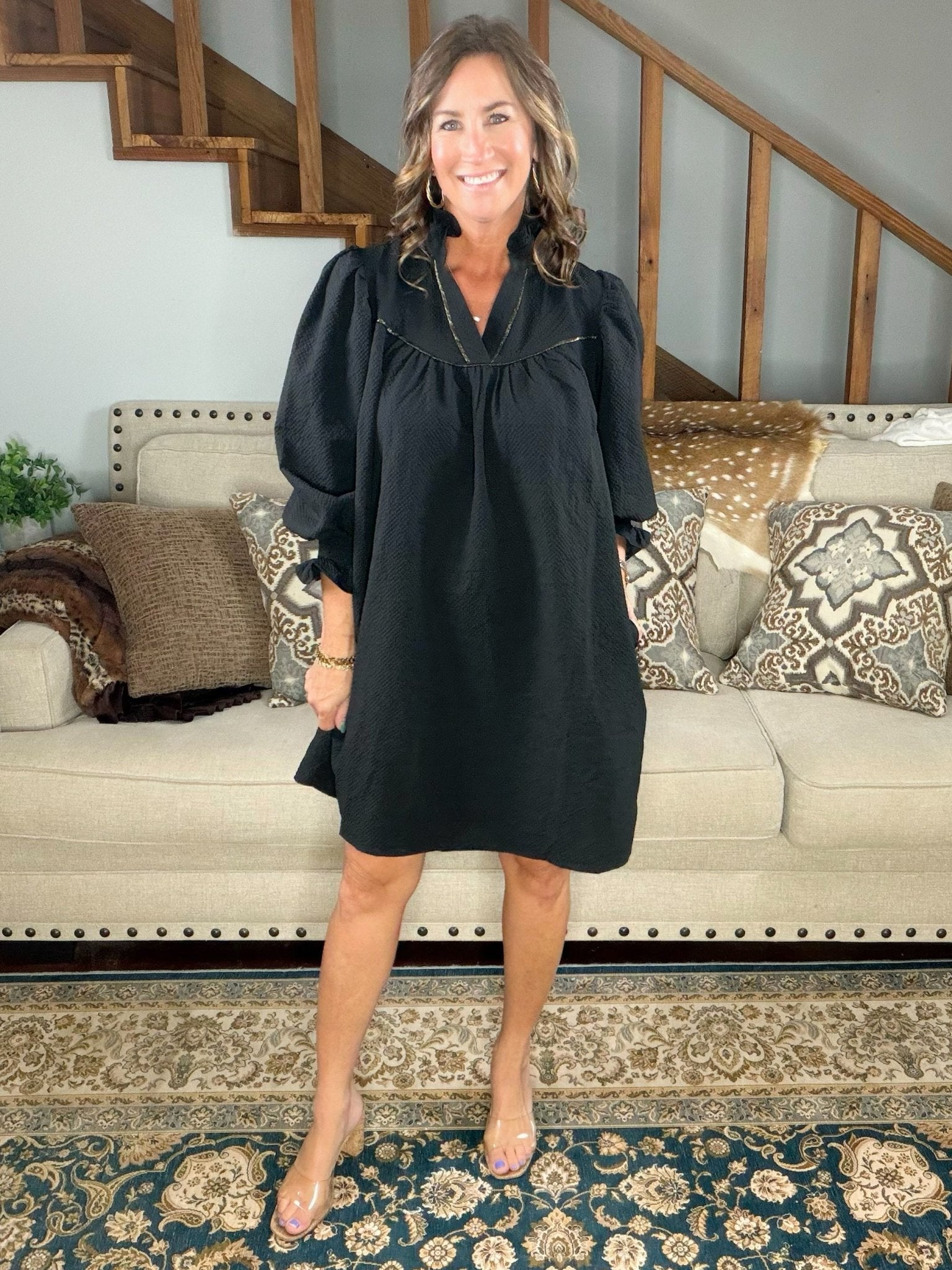 Midnight Grace Mini Dress - Jessi Jayne Boutique