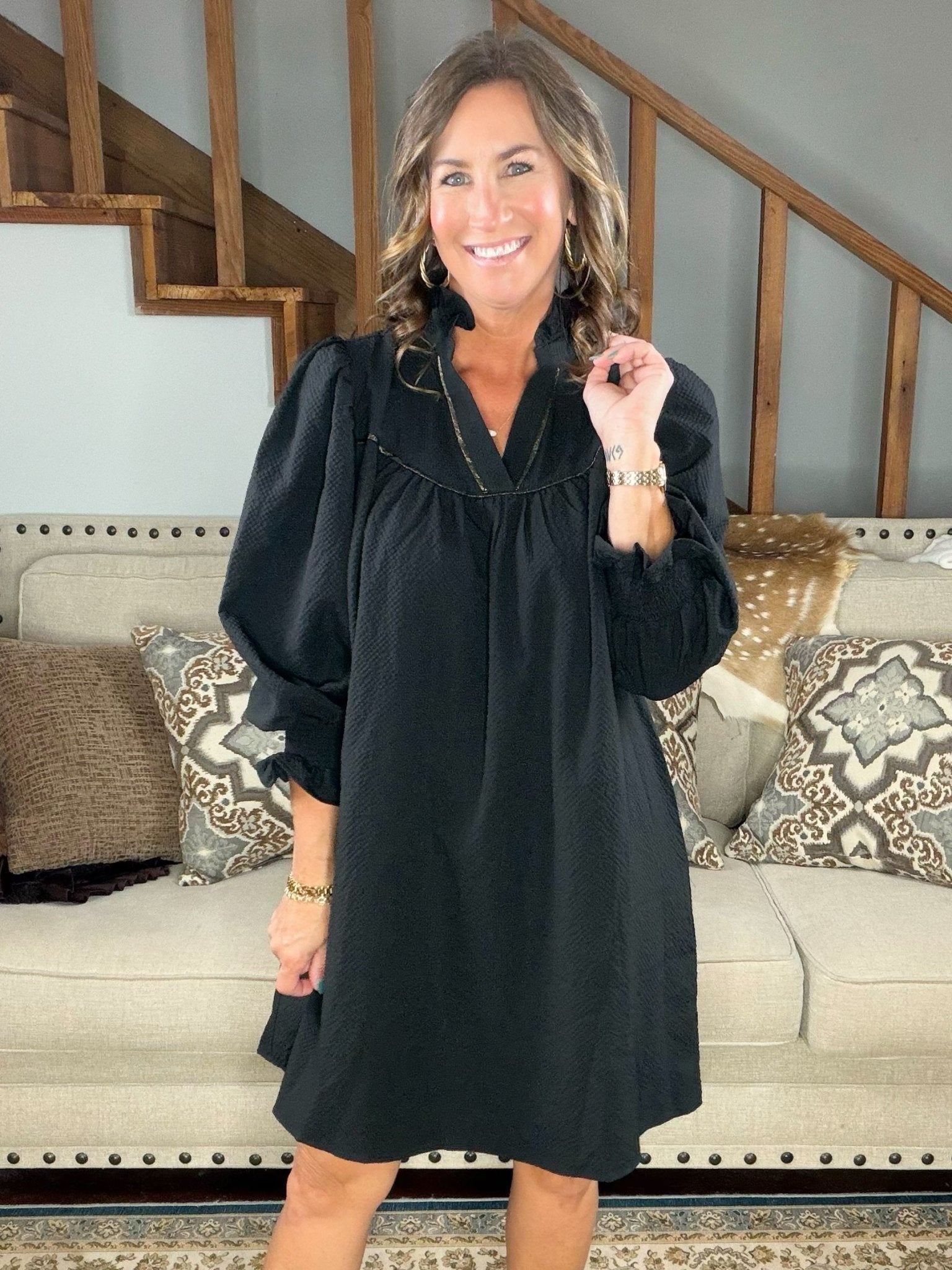 Midnight Grace Mini Dress - Jessi Jayne Boutique