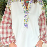 Patchwork Prairie Floral Top
