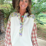 Patchwork Prairie Floral Top