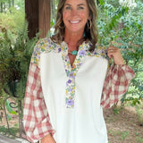 Patchwork Prairie Floral Top