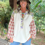 Patchwork Prairie Floral Top