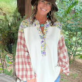 Patchwork Prairie Floral Top